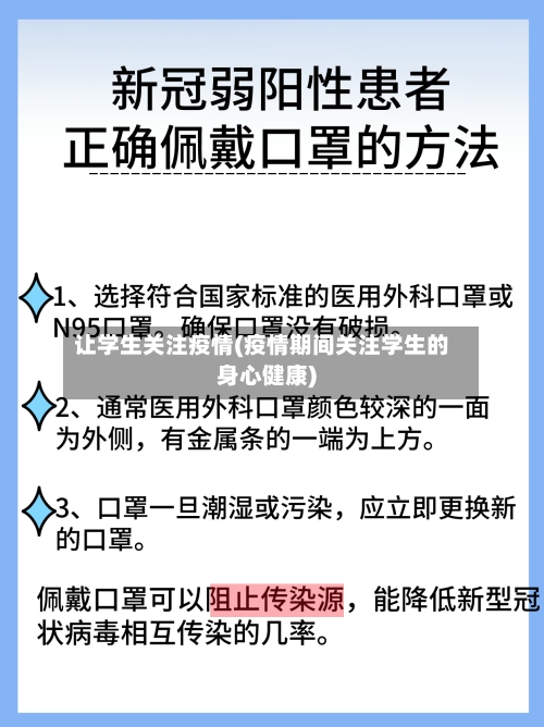 让学生关注疫情(疫情期间关注学生的身心健康)-第3张图片